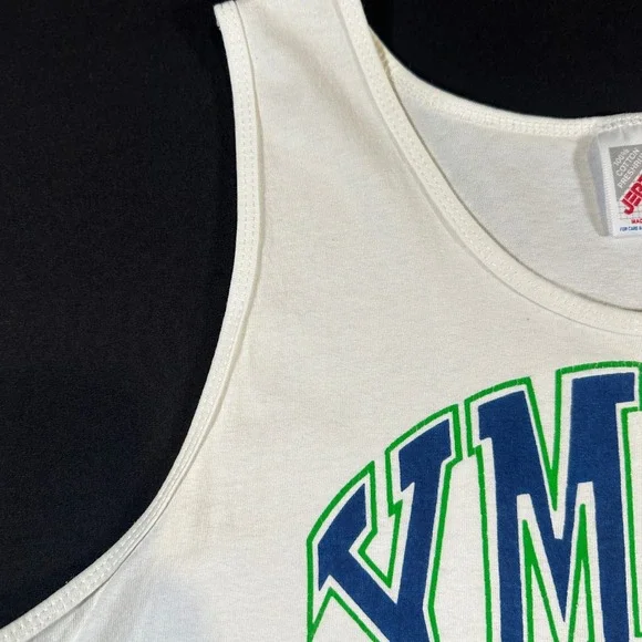 Vtg YMCA‎ Tank Top Jerzees L 90s Portland Maine Spirit Mind Body USA Made Logo